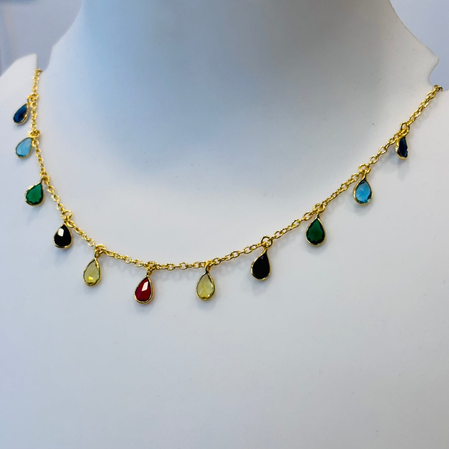 Ria stone charm chain