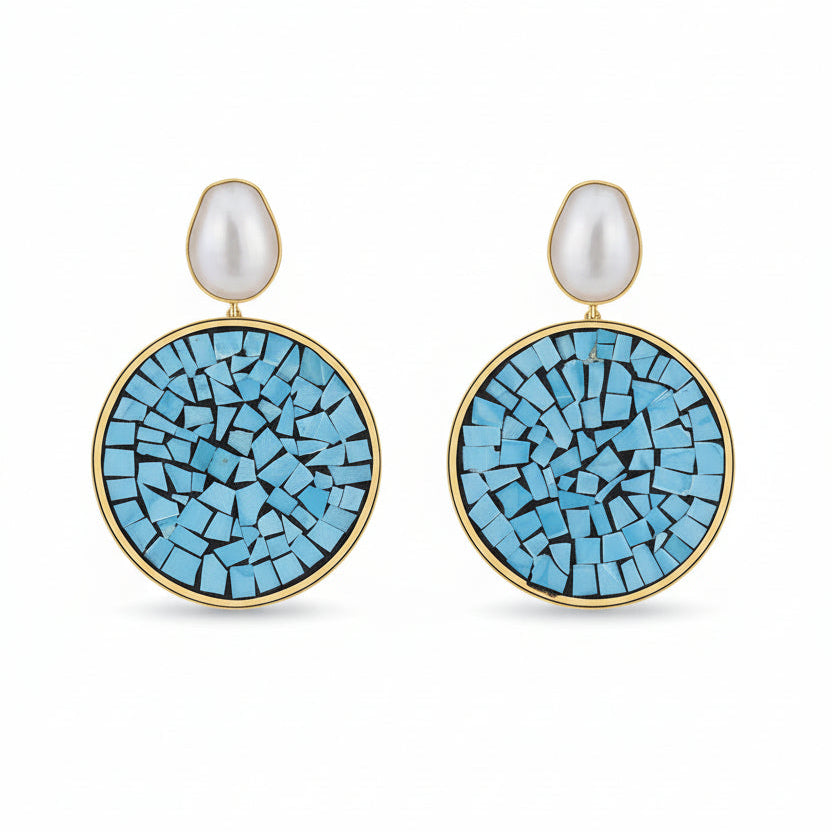 Blue Tira earring
