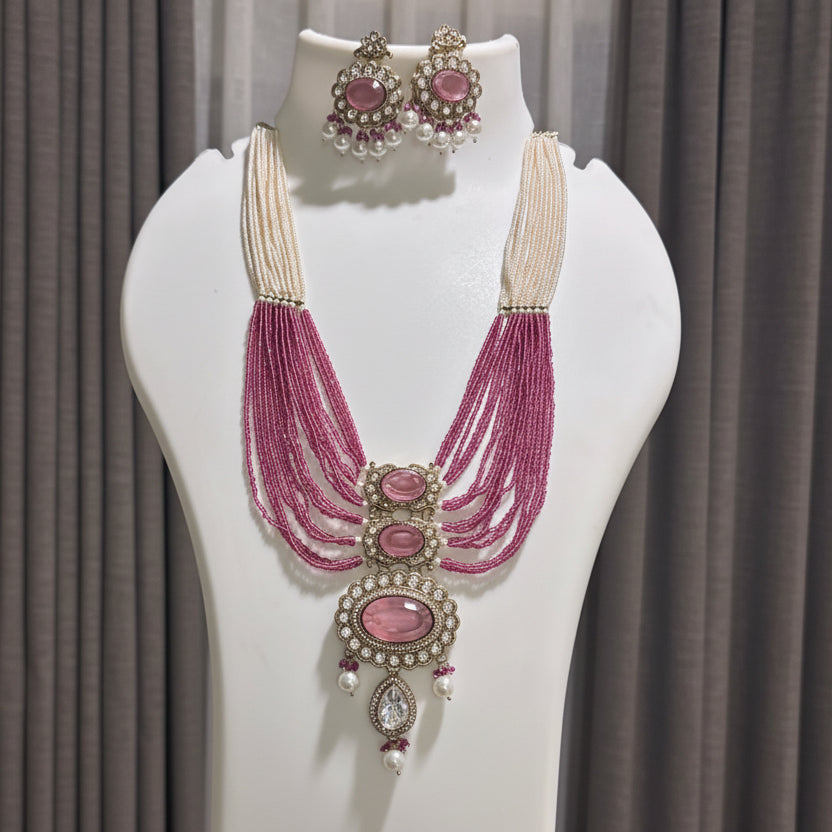 Rani Gulabi necklace set