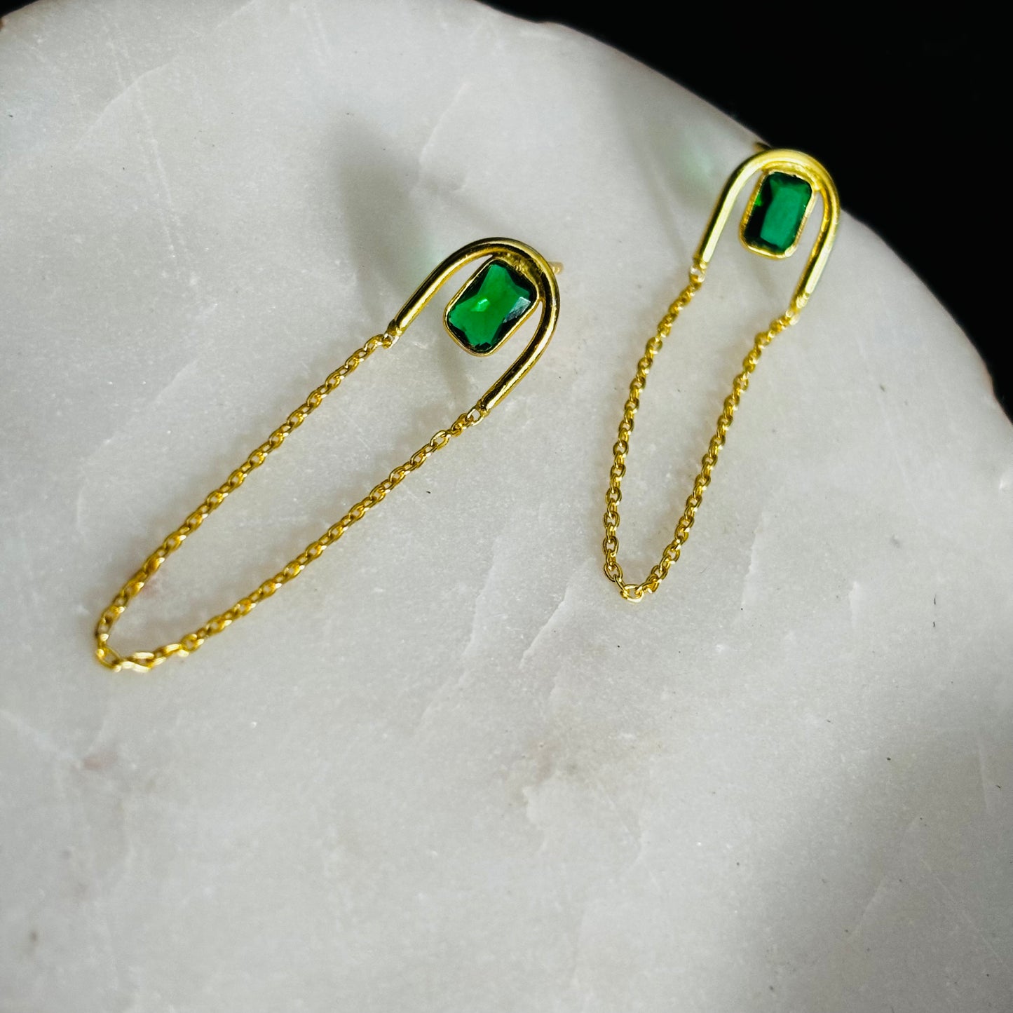 Red Glam Dew Earrings