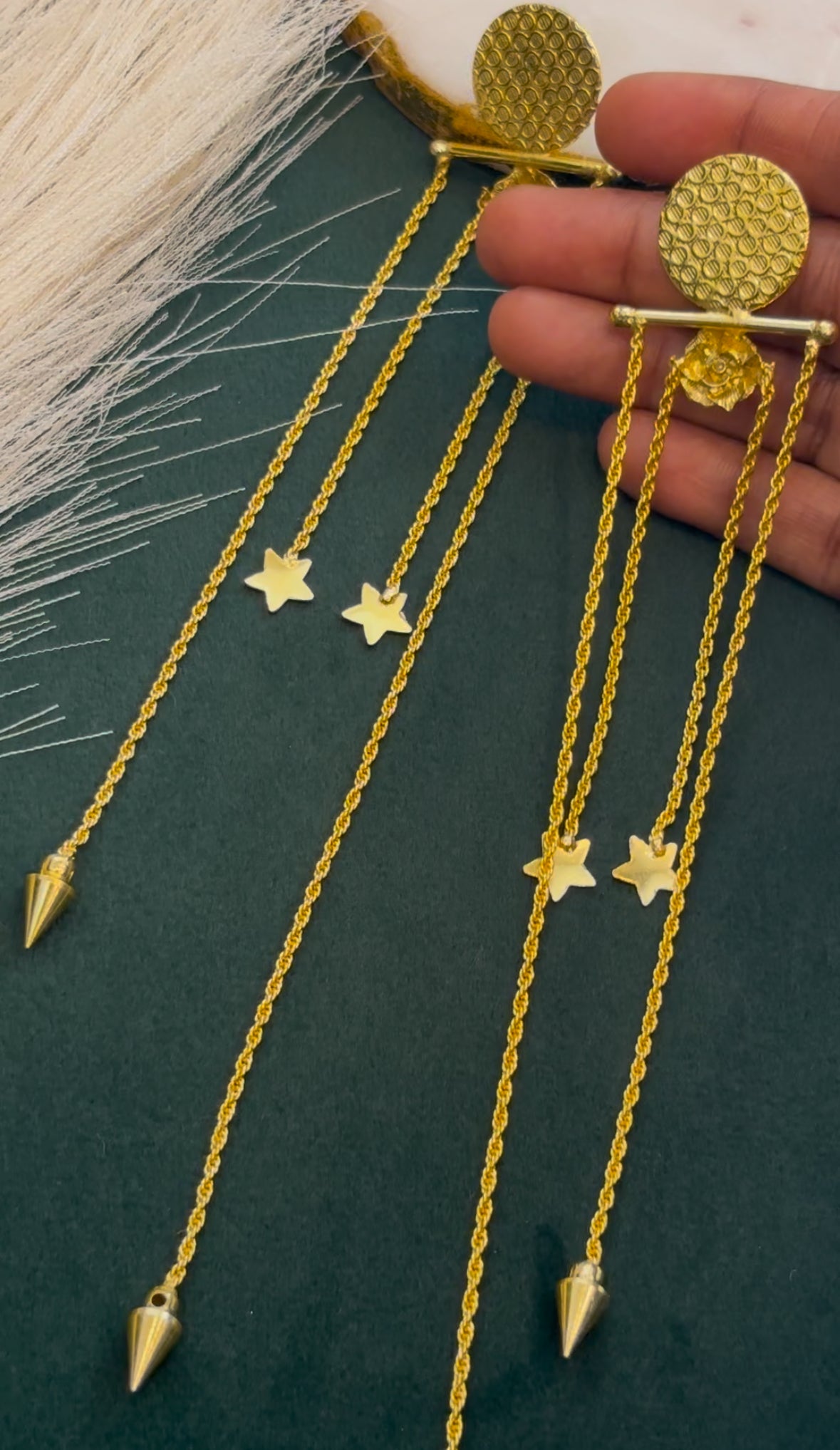 Glam Paloma tassel earrings