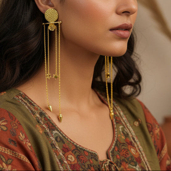 Glam Paloma tassel earrings