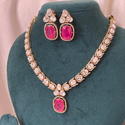 Jiya Polki Necklace Set