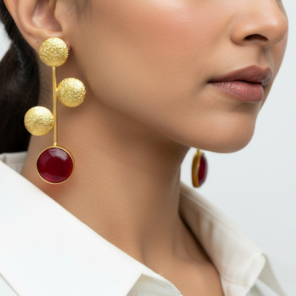 Barqin gold earrings