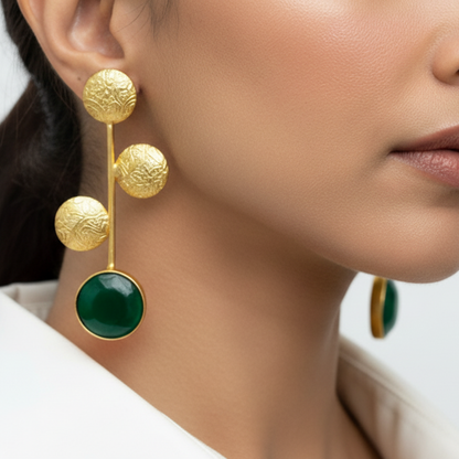 Barqin gold earrings