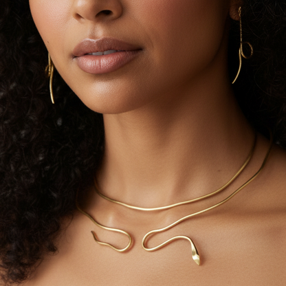 Glam Serpentine Necklace set