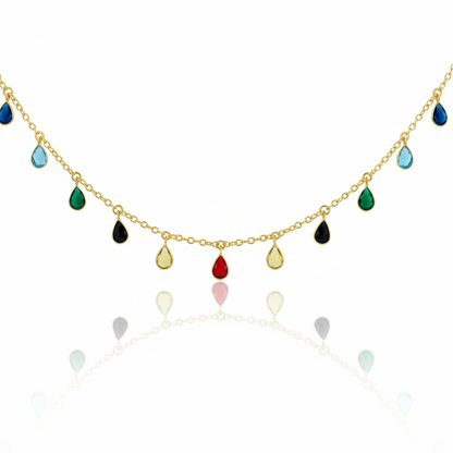 Ria stone charm chain