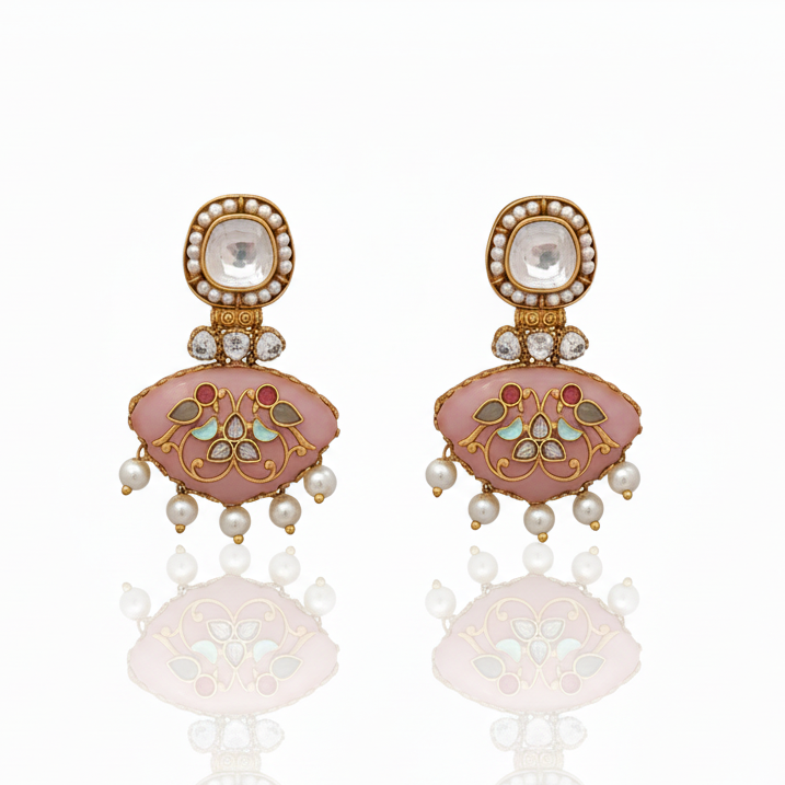 Pastel Pink Paro earrings