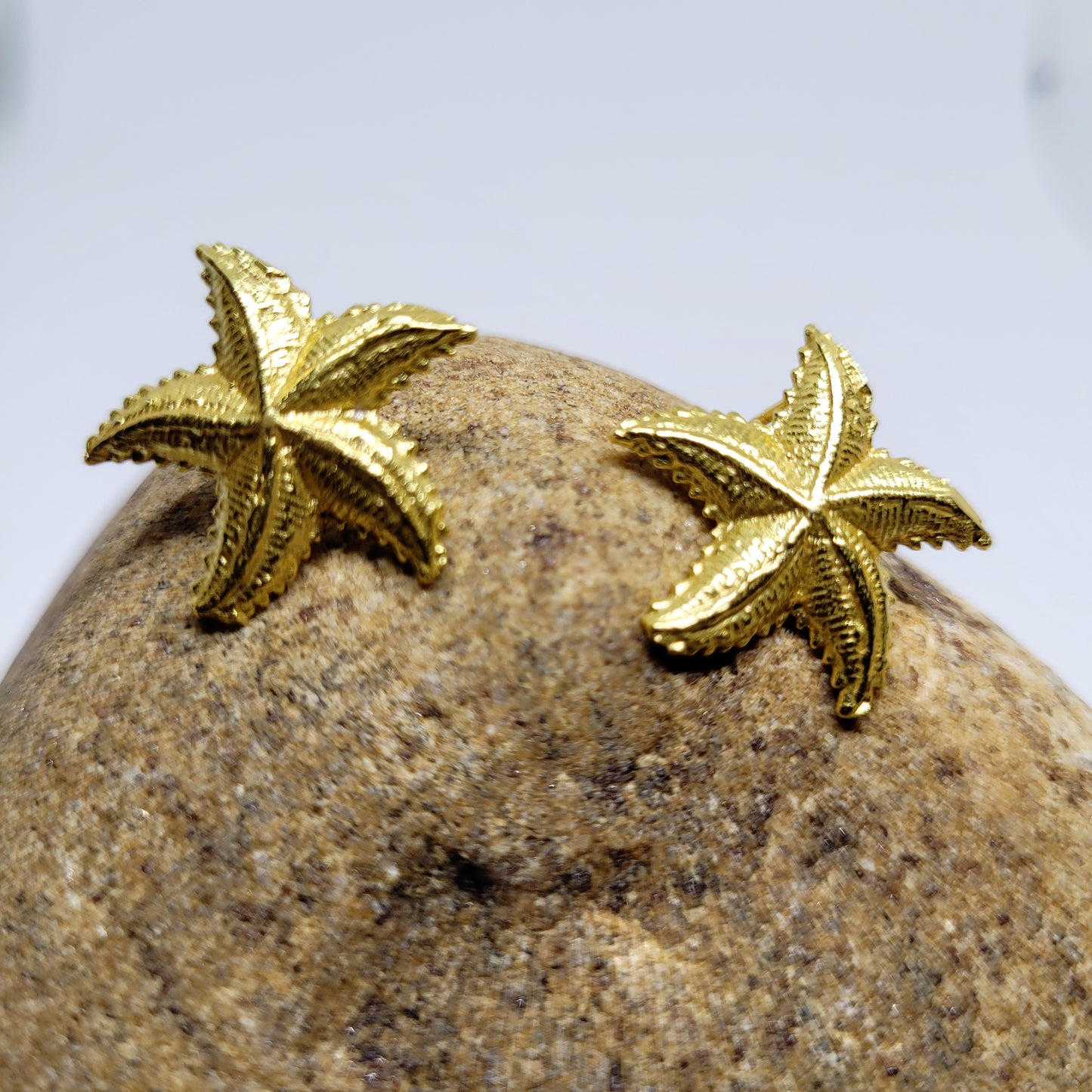 Glam Starfish Gold Earrings