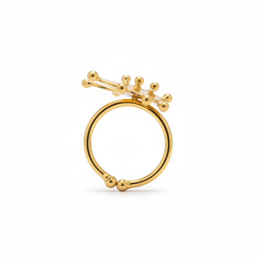 Glam Tribal Moonlight Ring