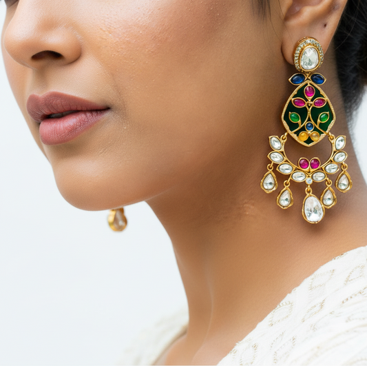 Green Ishaara earrings