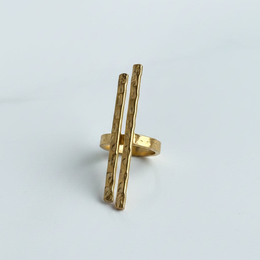 Glam Cocktail Frida Brass ring