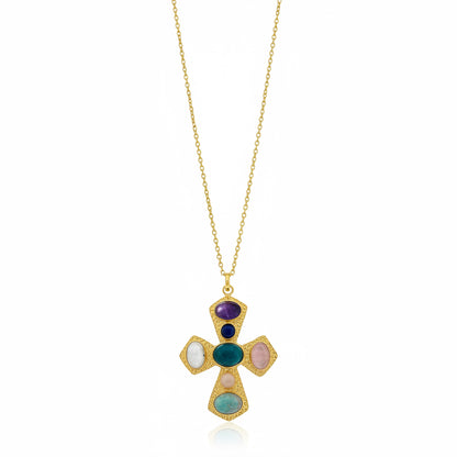 Glam Velora Cross Pendant Chain