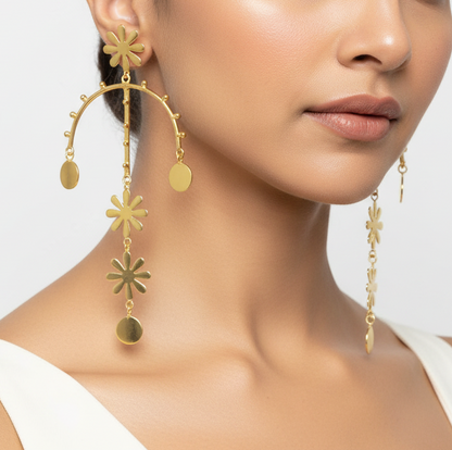 Glam Rainbow Tassel Earrings
