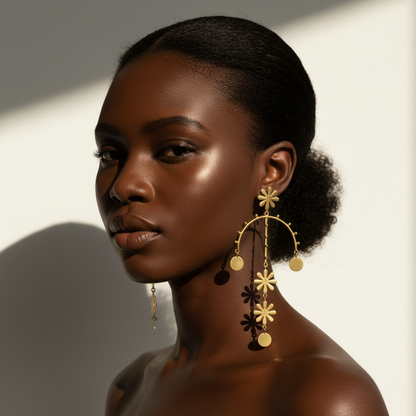 Glam Rainbow Tassel Earrings