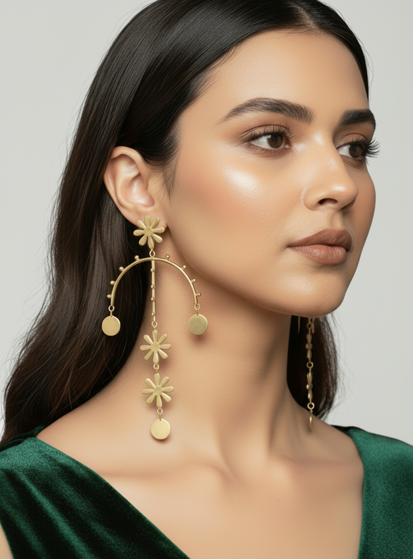 Glam Rainbow Tassel Earrings