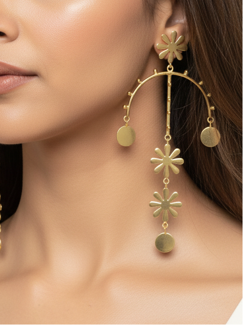 Glam Rainbow Tassel Earrings