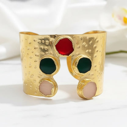 Glam Aurum Stone Hand cuff (Assorted colours)