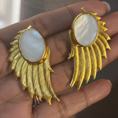 Glam HotWing stud earrings