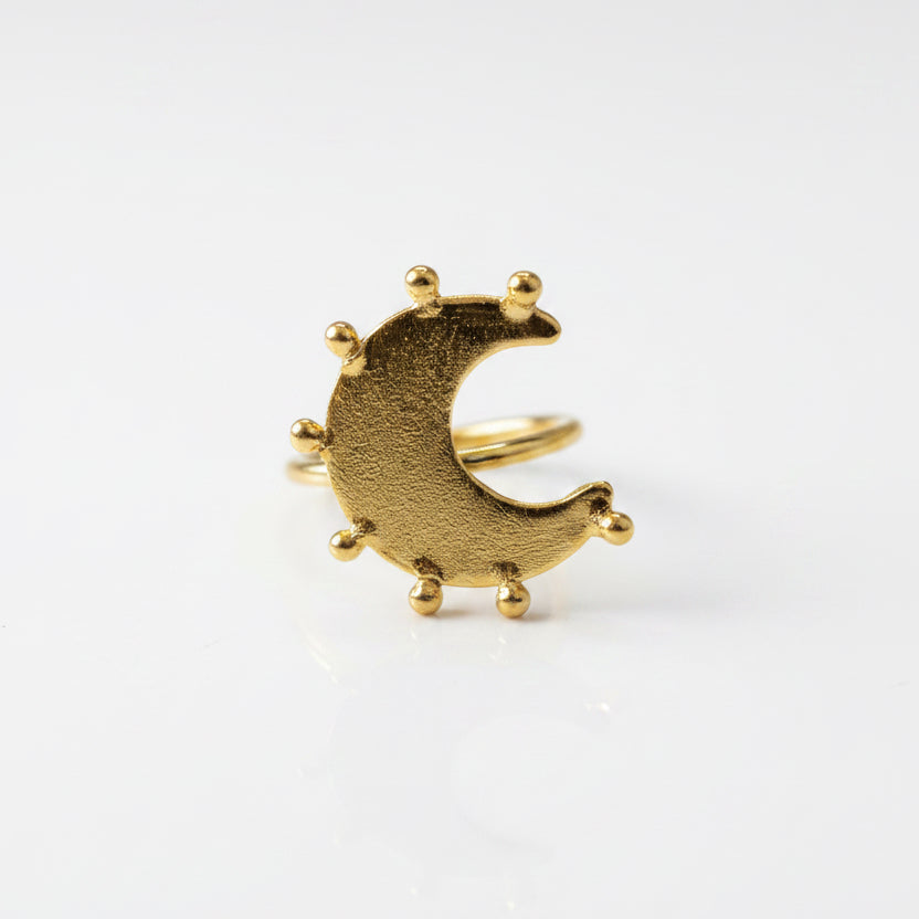 Glam Tribal Moonlight Ring