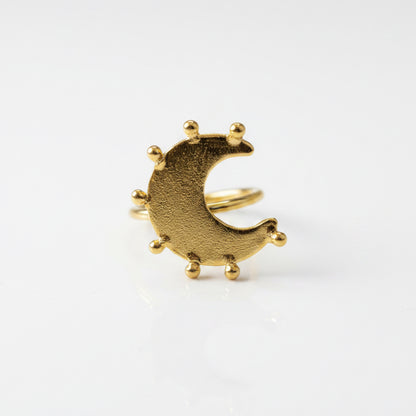 Glam Tribal Moonlight Ring