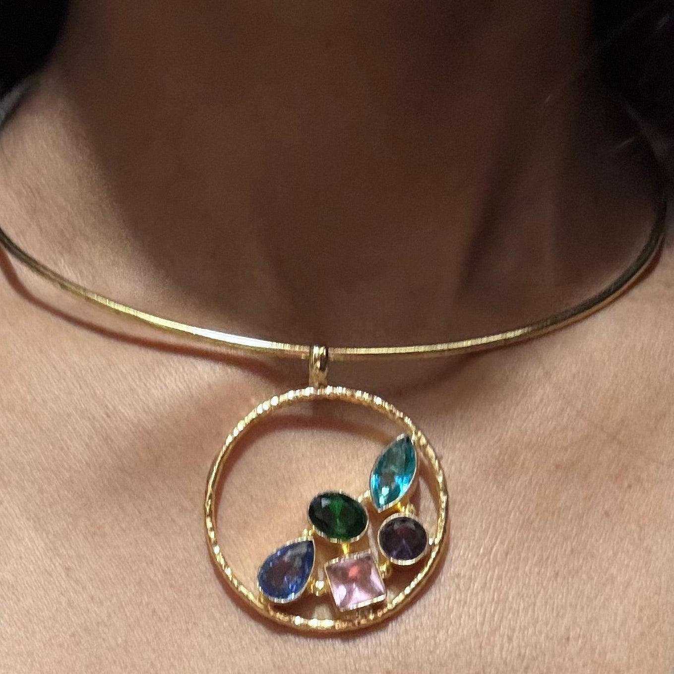 Glam Glint Hasli Necklace