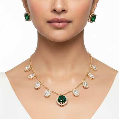 Kriti Polki Necklace Set