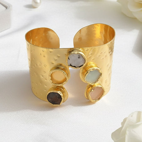 Glam Aurum Stone Hand cuff (Assorted colours)