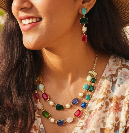 Prisma necklace set (assorted colors)