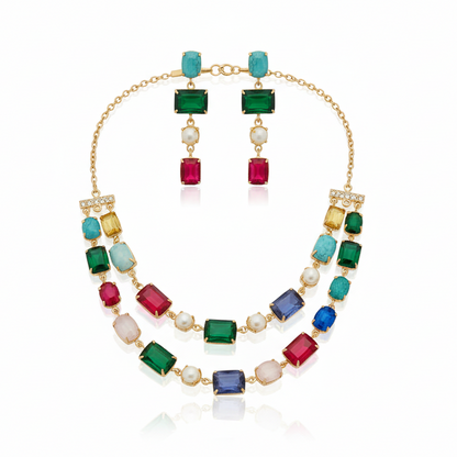 Prisma necklace set (assorted colors)