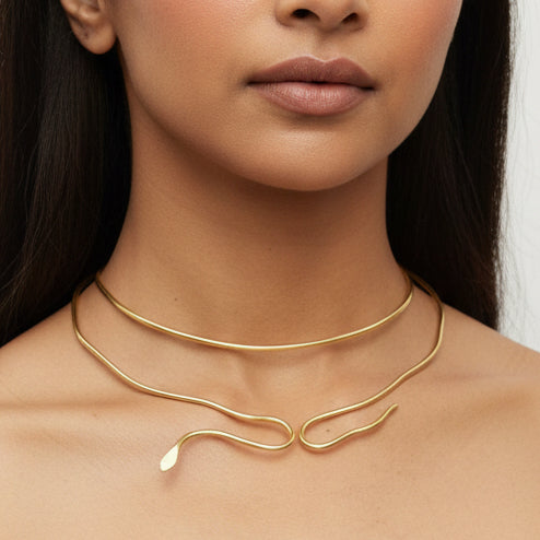 Glam Serpentine Necklace set