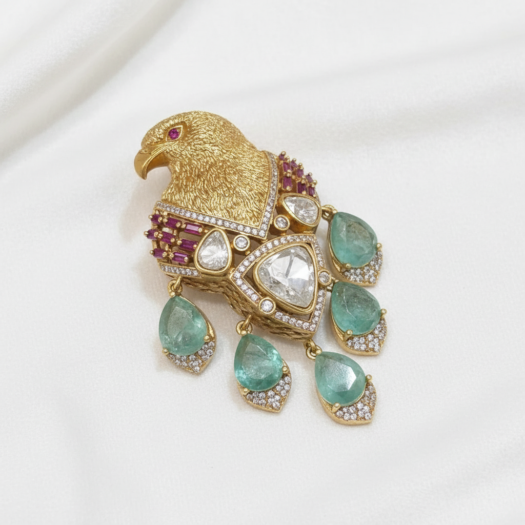 Mint Regalis Brooch
