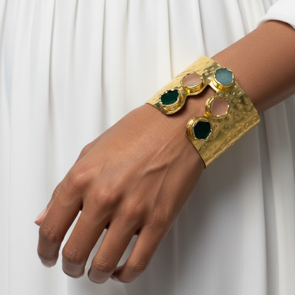 Glam Aurum Stone Hand cuff