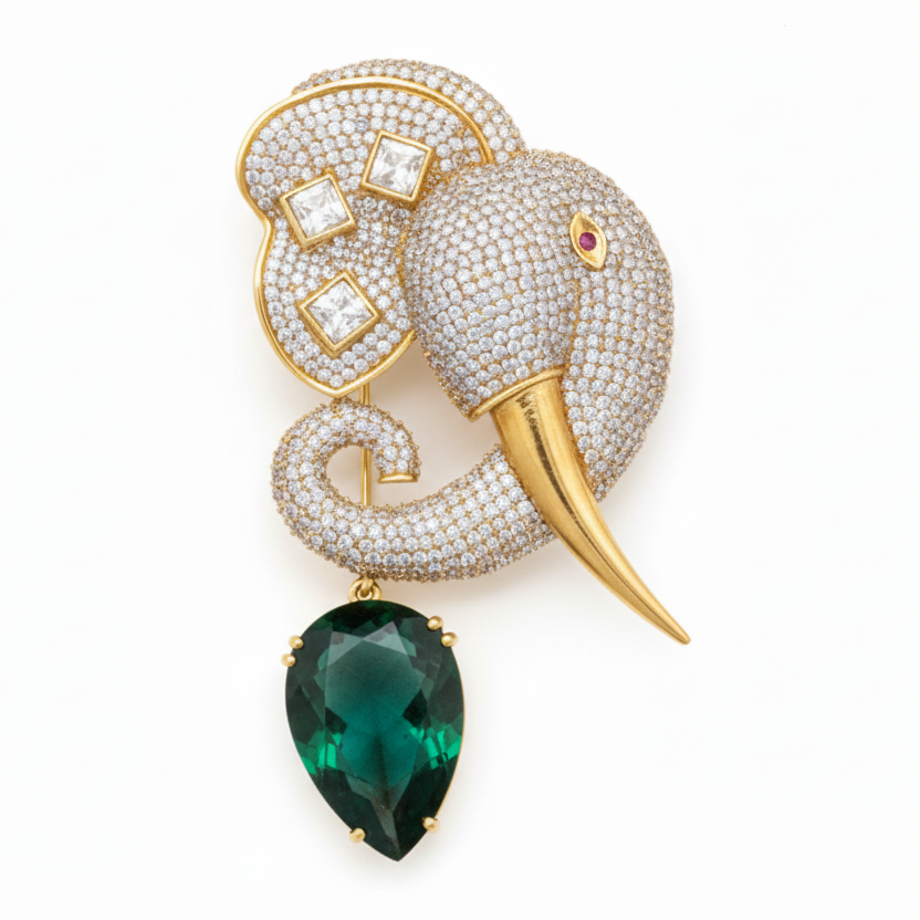 Mint Tuska Brooch