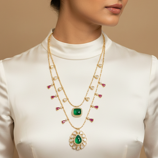 Manvi Polki Necklace Set