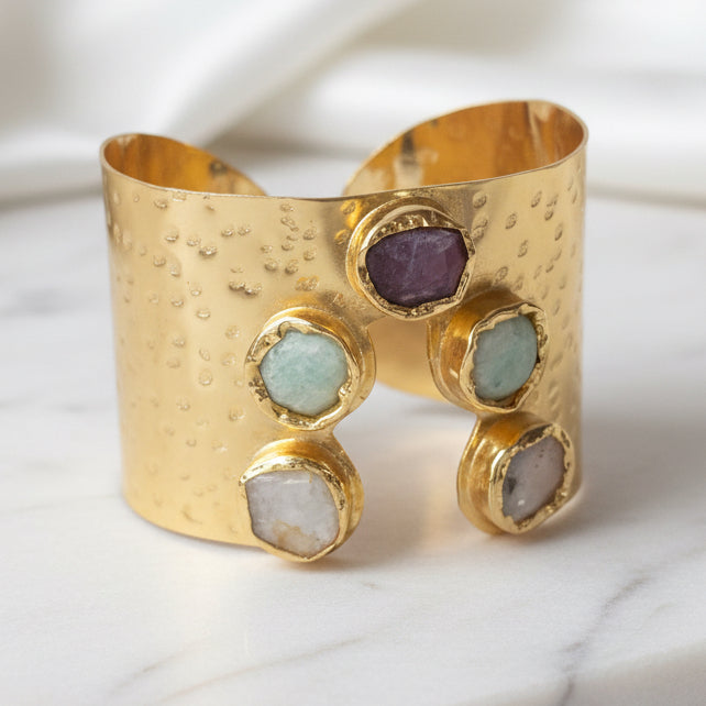 Glam Aurum Stone Hand cuff (Assorted colours)