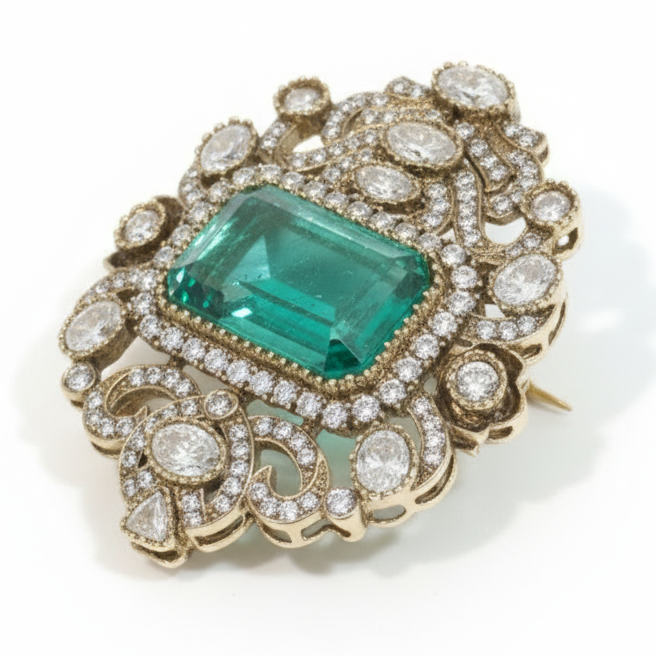 Green Imperial Brooch