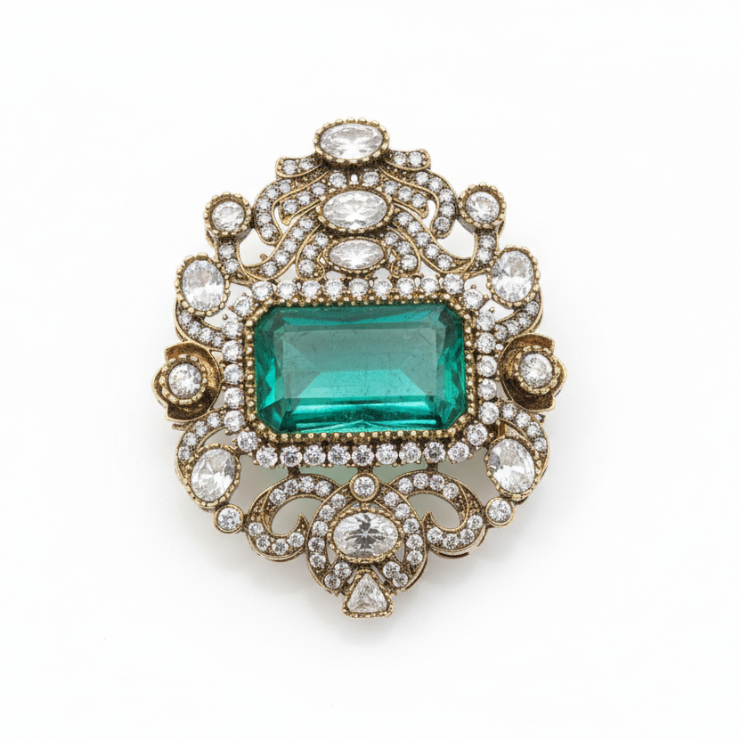 Green Imperial Brooch