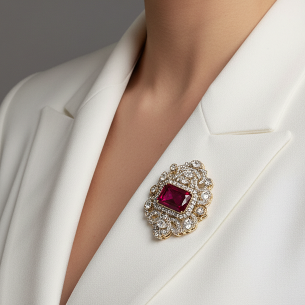Red Imperial Brooch
