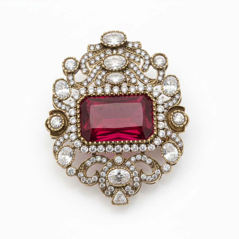 Red Imperial Brooch