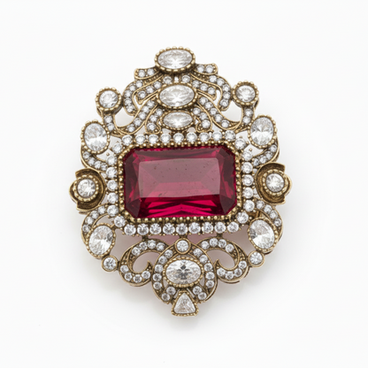 Red Imperial Brooch