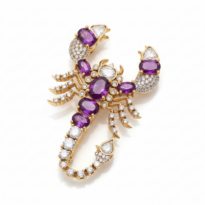 Blush Venoma Brooch