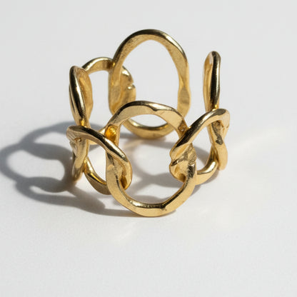 Laura link Brass ring
