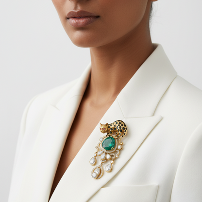 Green Velox Brooch
