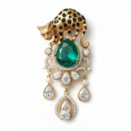 Green Velox Brooch