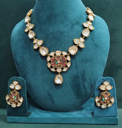 Pink Behnaz Necklace Set