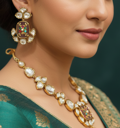 Pink Behnaz Necklace Set