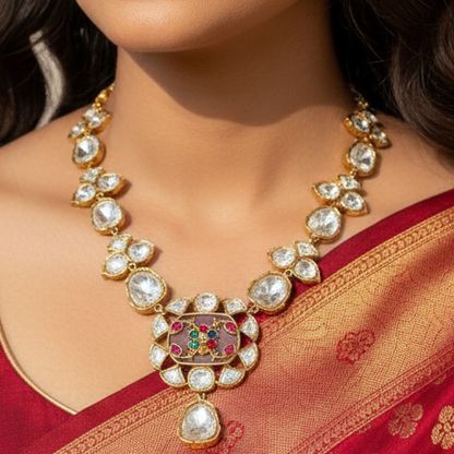 Pink Behnaz Necklace Set