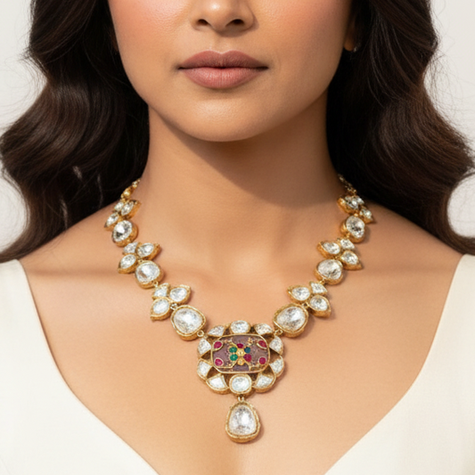 Pink Behnaz Necklace Set