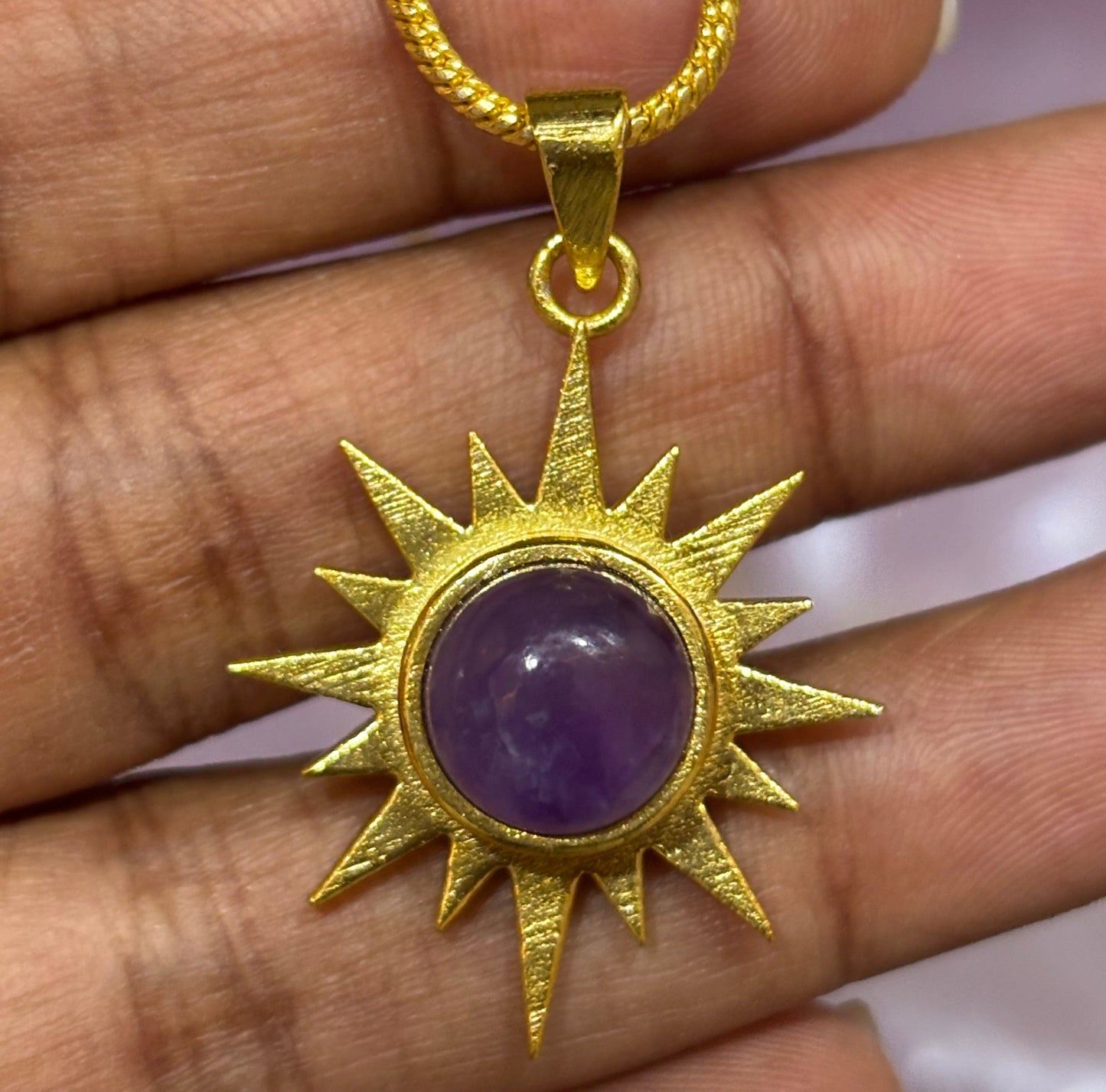 Glam SunCharm Necklace set